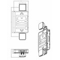 Luz de emergencia, Combo UL, señal de salida, señal LED, salida de emergencia